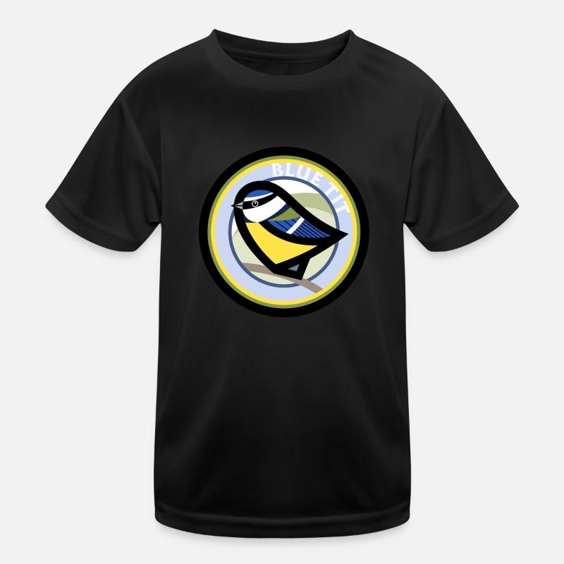Bluetit - Kids Functional T-Shirt - black