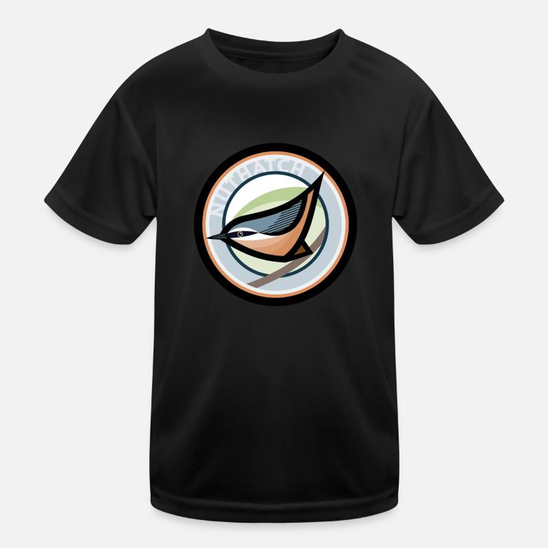 Nuthatch - Kids Functional T-Shirt - black