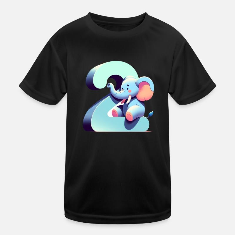 Kreative Kinderzahlen Kollektion Kinder Funktions-T-Shirt