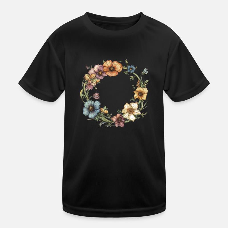 Couronne de fleurs T-shirt sport Enfant