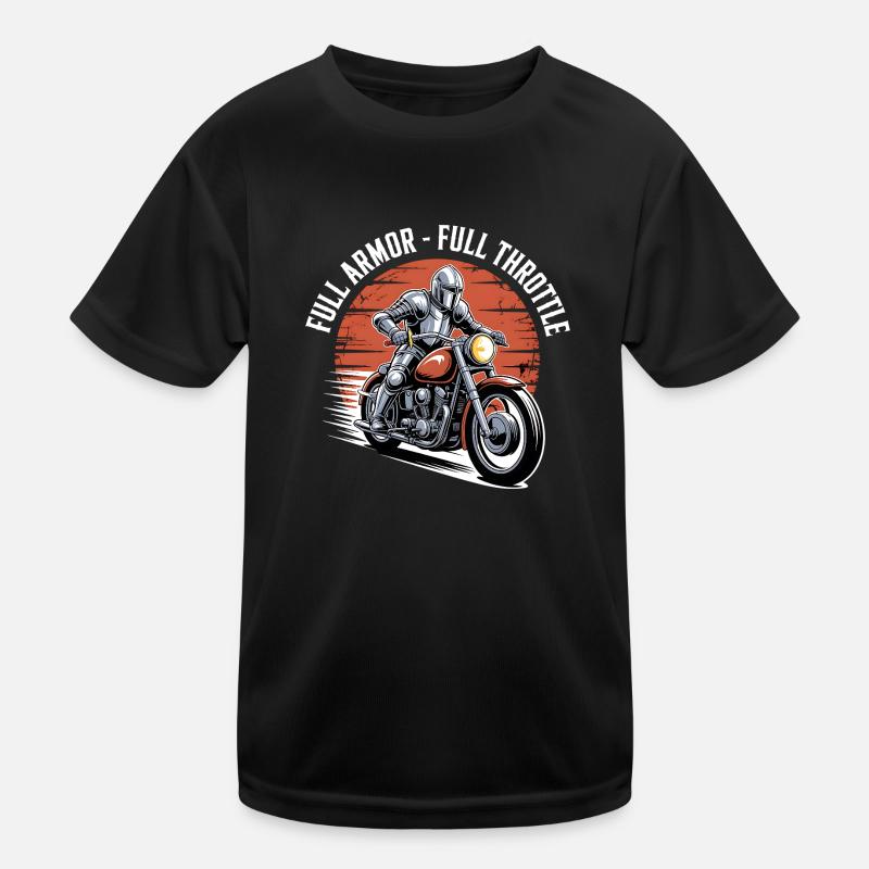 Full Armor Full Throttle Christian Biker Kids Functional T-Shirt