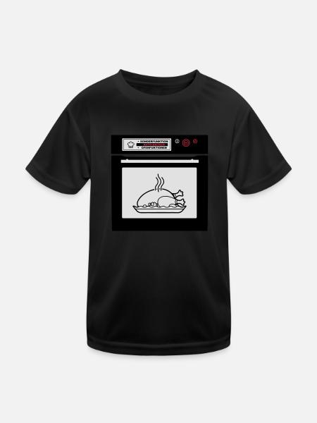 Braten in der Röhre (Schwangerschaft) - Kinder Funktions-T-Shirt - Schwarz