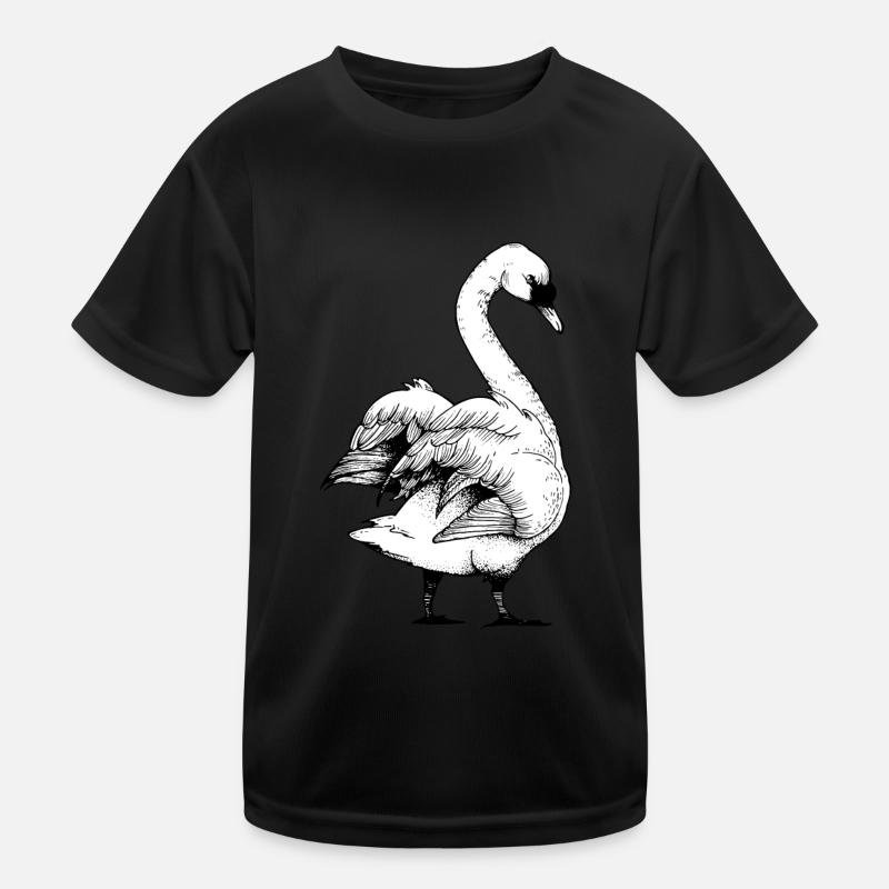 Schwan Kinder Funktions-T-Shirt