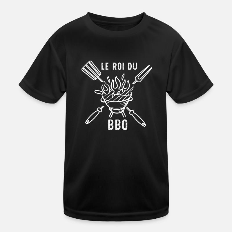 Le Roi Du BBQ , barbecue, grillade T-shirt sport Enfant