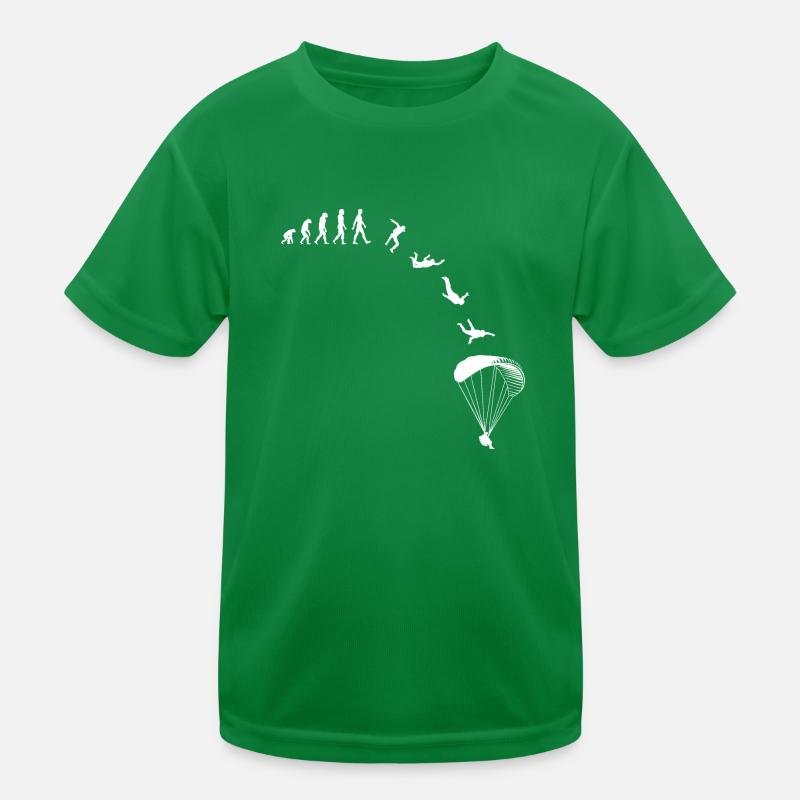 Paragliding Paraglider Evolution Kids Functional T-Shirt
