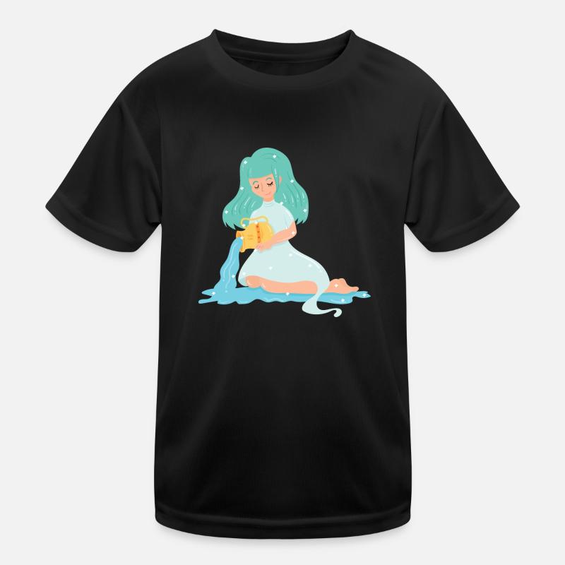 Segno zodiacale dell'Acquario Maglietta sportiva per bambini