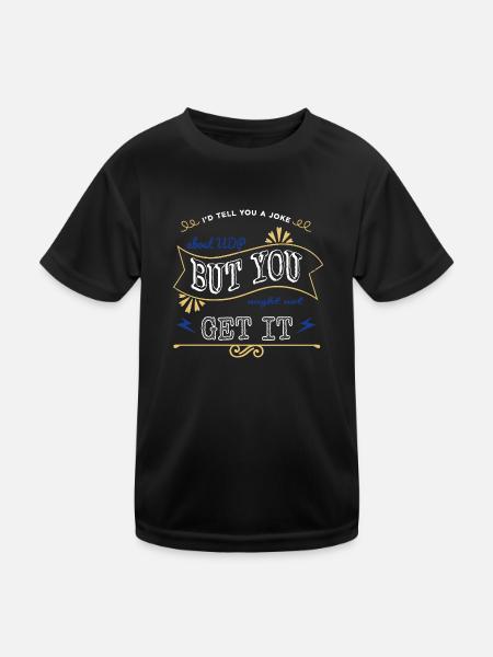 awesome fingers birthday present idea codes geek - Kinder Funktions-T-Shirt - Schwarz - Vorne