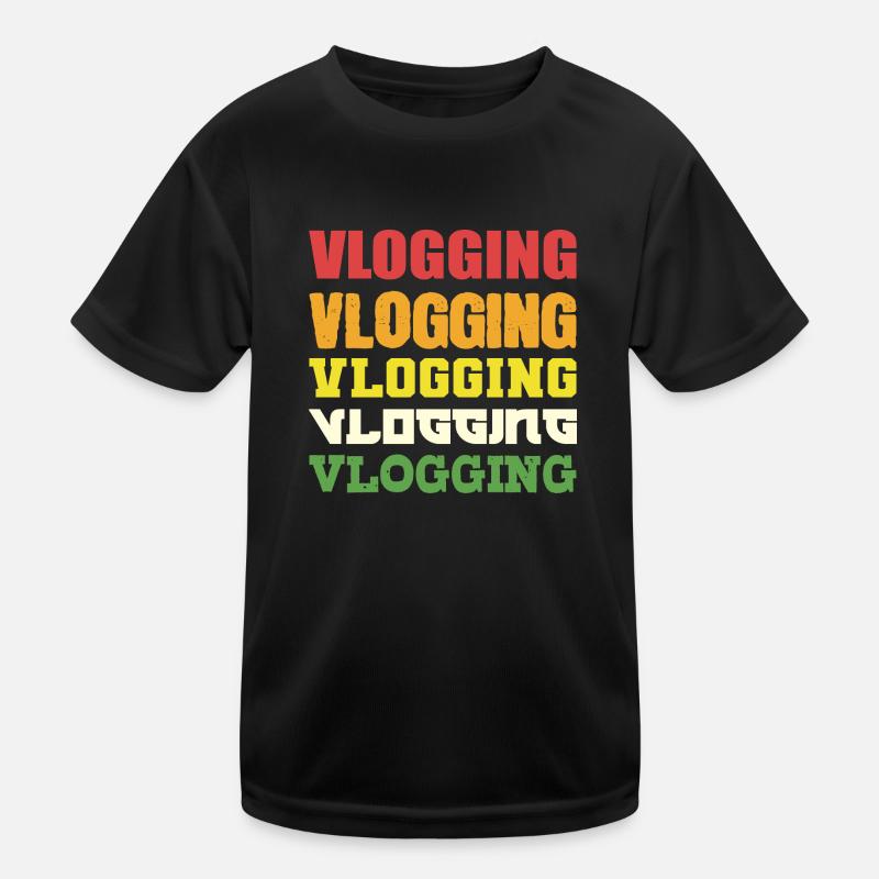 VLogging Vlogging Vlogging. Cadeau Vlogger alimentaire T-shirt sport Enfant