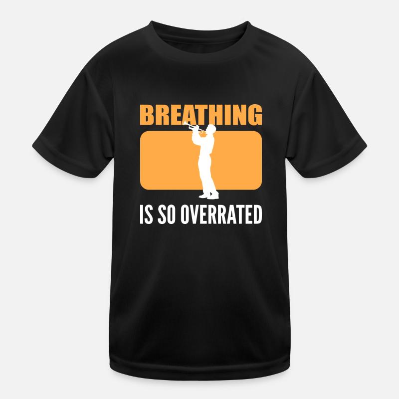Atmung wird überbewertet Instrumentalist Geschenk Kinder Funktions-T-Shirt