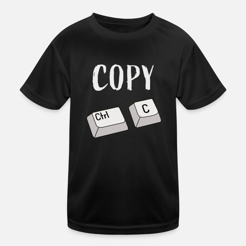 Ctrl C Copier T-shirt sport Enfant