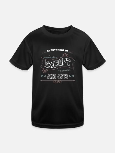 birthday present idea cat butt tshirts cat humor - Kids Functional T-Shirt - black - Front