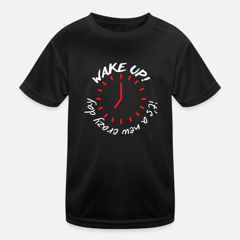wake up Kids Functional T-Shirt
