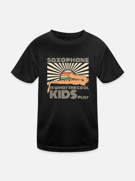 Accessoires pour saxophone - T-shirt sport Enfant - noir - Devant