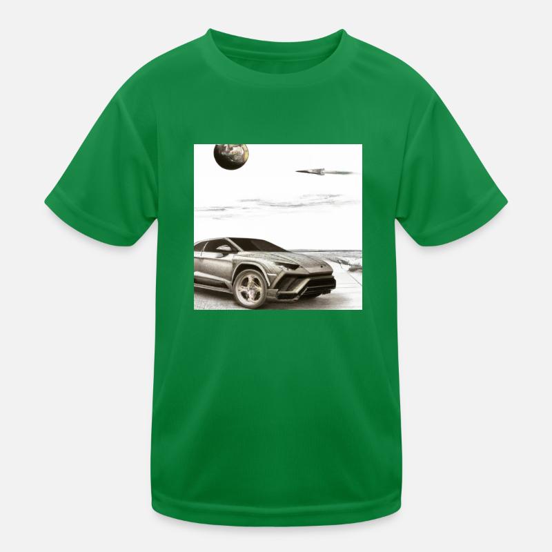 SUV on the beach Kids Functional T-Shirt