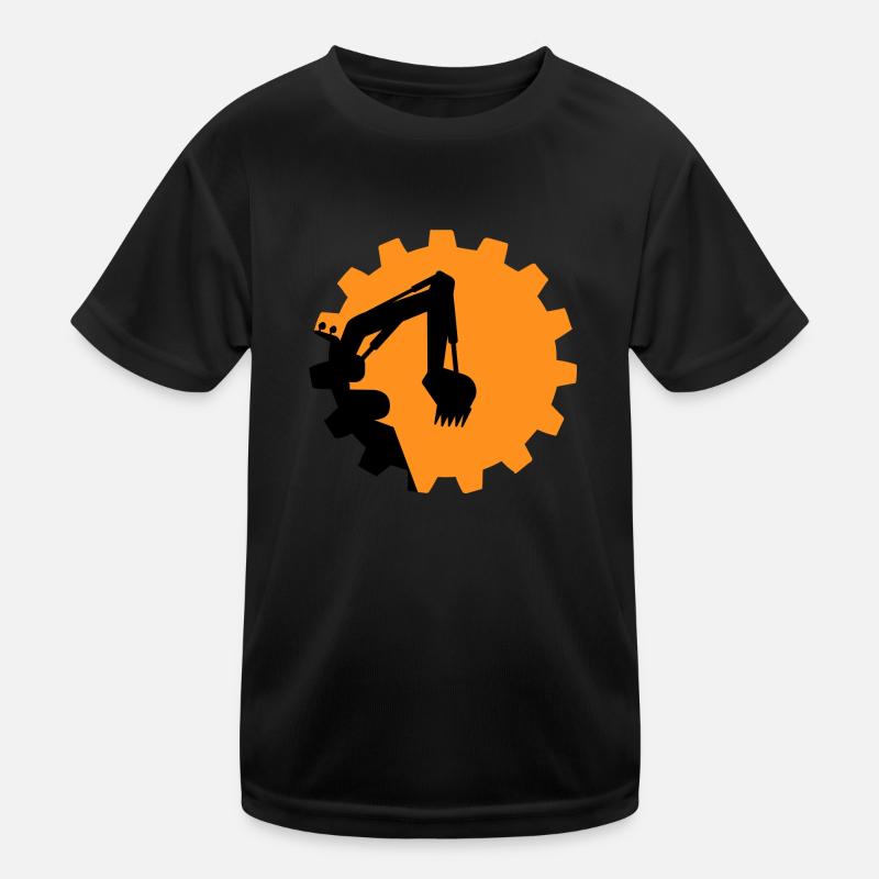 Excavator Excavator Shovel Excavator Driver Construction Site Kids Functional T-Shirt