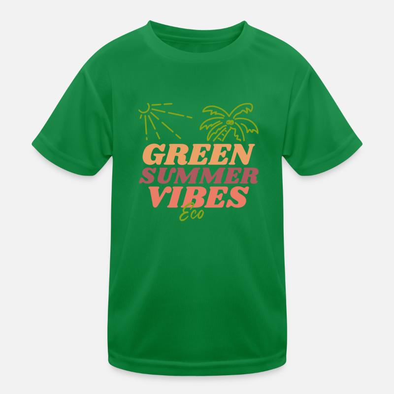 Green Summer Vibrations, un été durable T-shirt sport Enfant