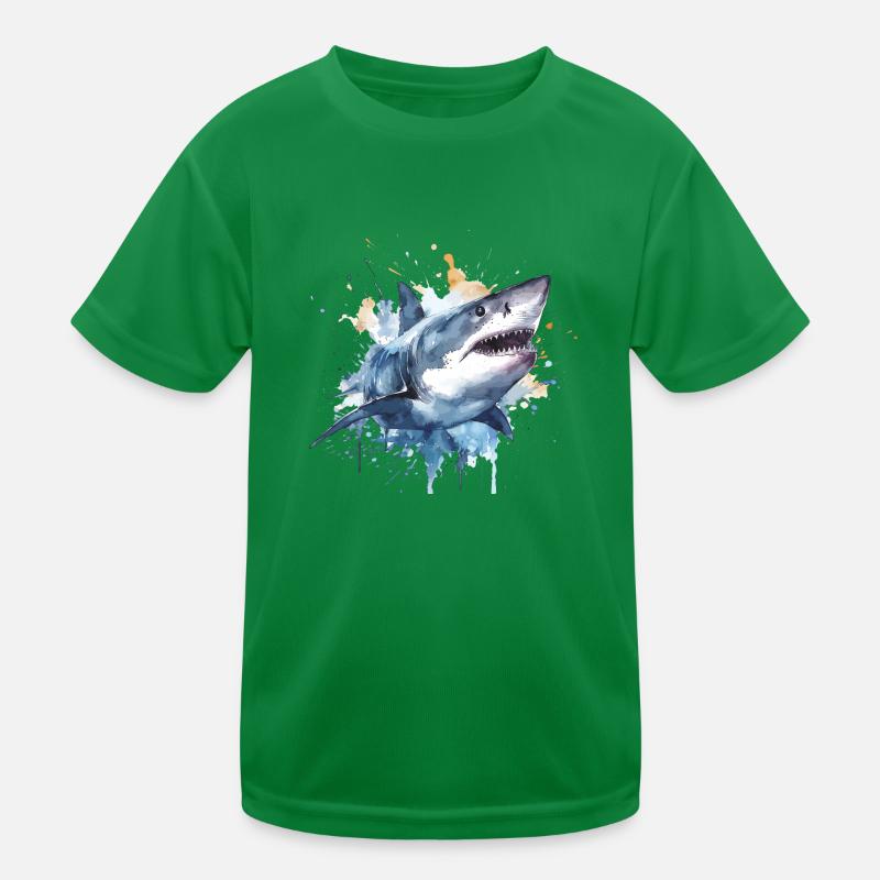 Great White Shark 1 Kids Functional T-Shirt