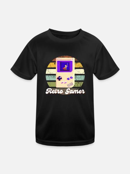 Retro Gaming: Where Legends Were Born 2 - Kids Functional T-Shirt - black - Front