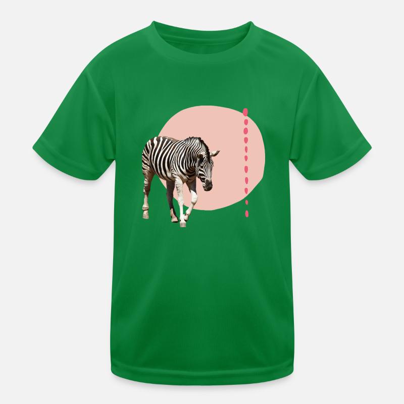 Zebra Kinder Funktions-T-Shirt