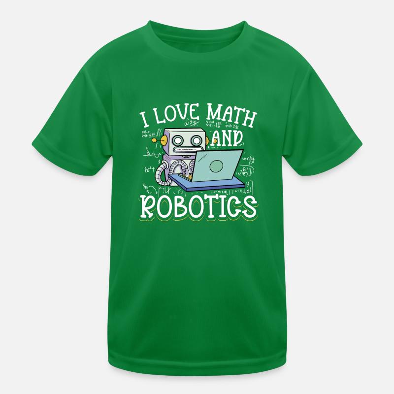 Funny I Love Math And Robotics School Kids Droid B Kinder Funktions-T-Shirt