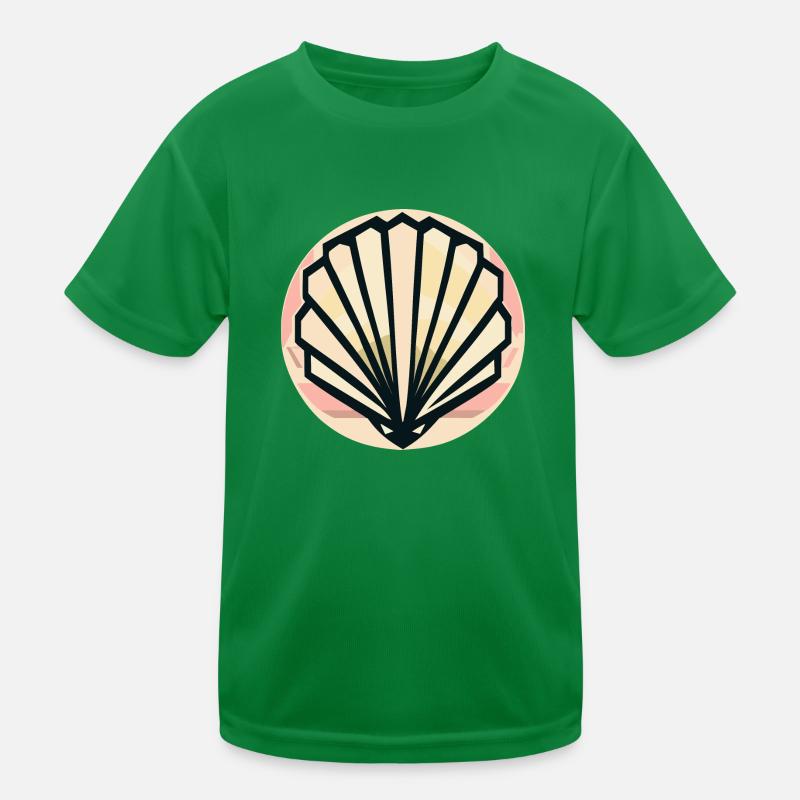 Muschel Kinder Funktions-T-Shirt