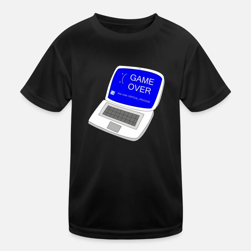 Computer game over Kinder Funktions-T-Shirt