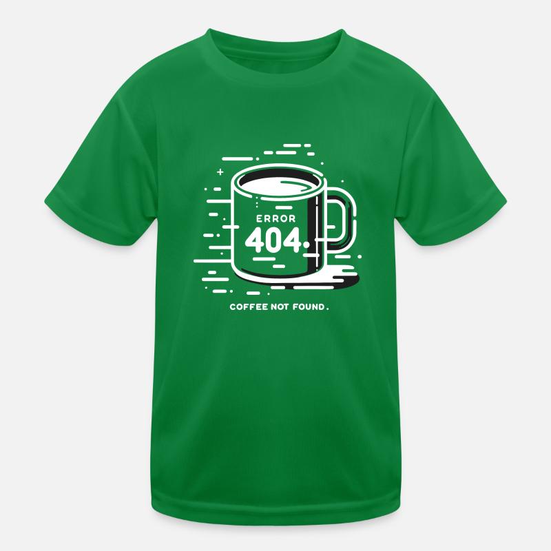 Fehler 404 Kaffee nicht gefunden Kinder Funktions-T-Shirt
