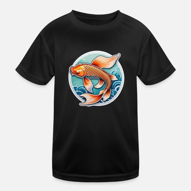 Koi Carp - Japanese Fish Kids Functional T-Shirt
