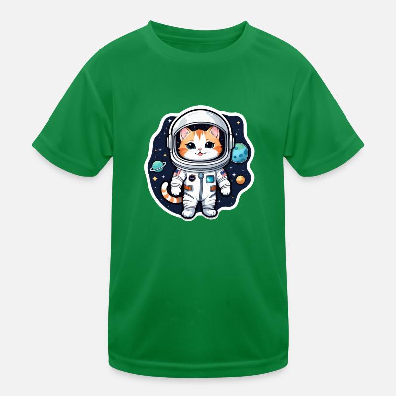 chat astronaute - espace T-shirt sport Enfant