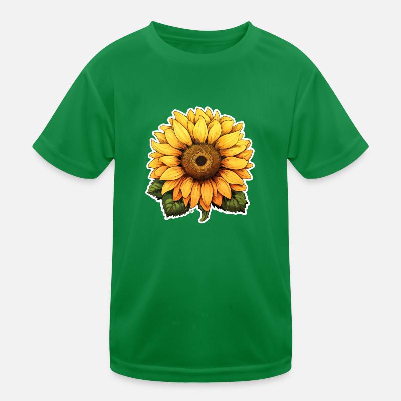 Sonnenblume Kinder Funktions-T-Shirt