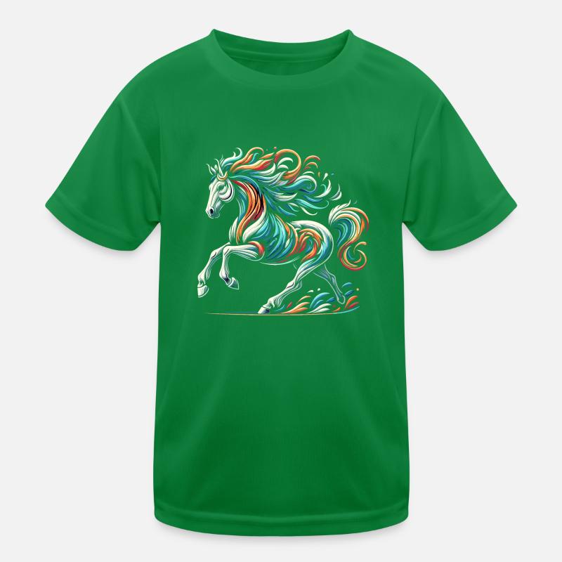 Cheval artwork T-shirt sport Enfant