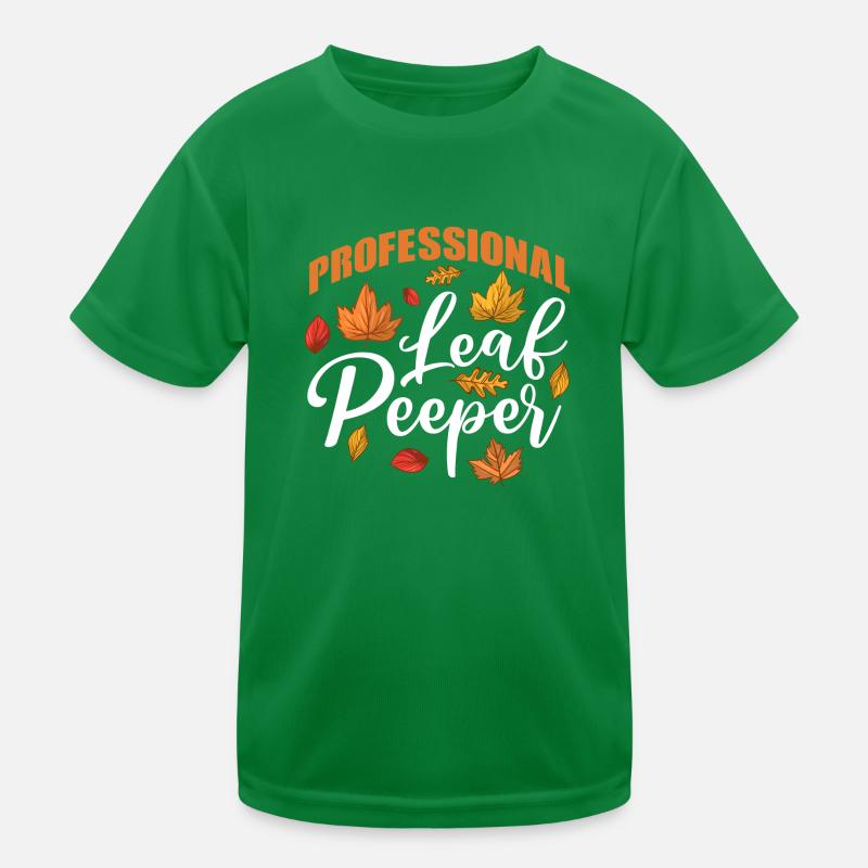 Professional Leaf Peeper Fall Leaves Collecting Kinder Funktions-T-Shirt