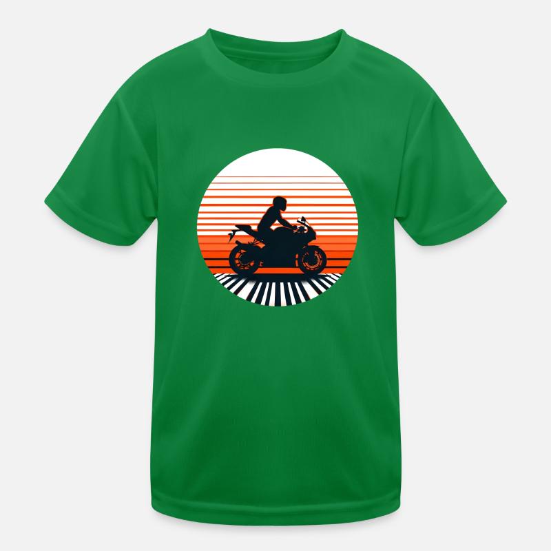 Sunset Ride Kids Functional T-Shirt