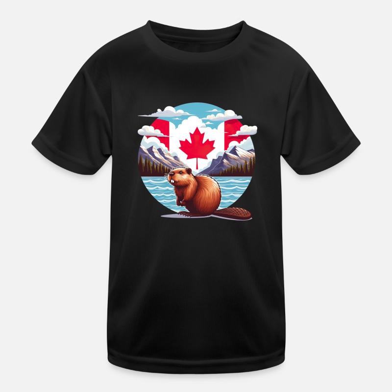 Kanada Bieber 6 Kinder Funktions-T-Shirt