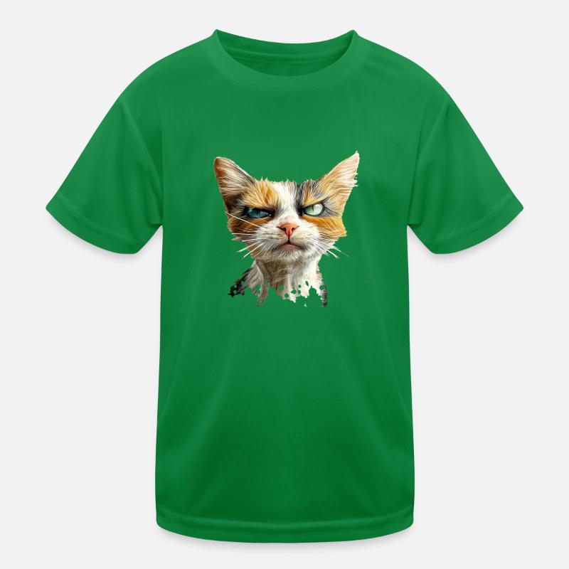 Crumpy Cat Kinder Funktions-T-Shirt