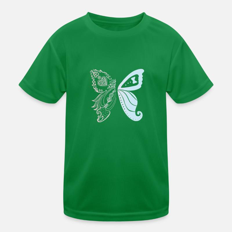 Brautpaar als Schmetterling Kinder Funktions-T-Shirt