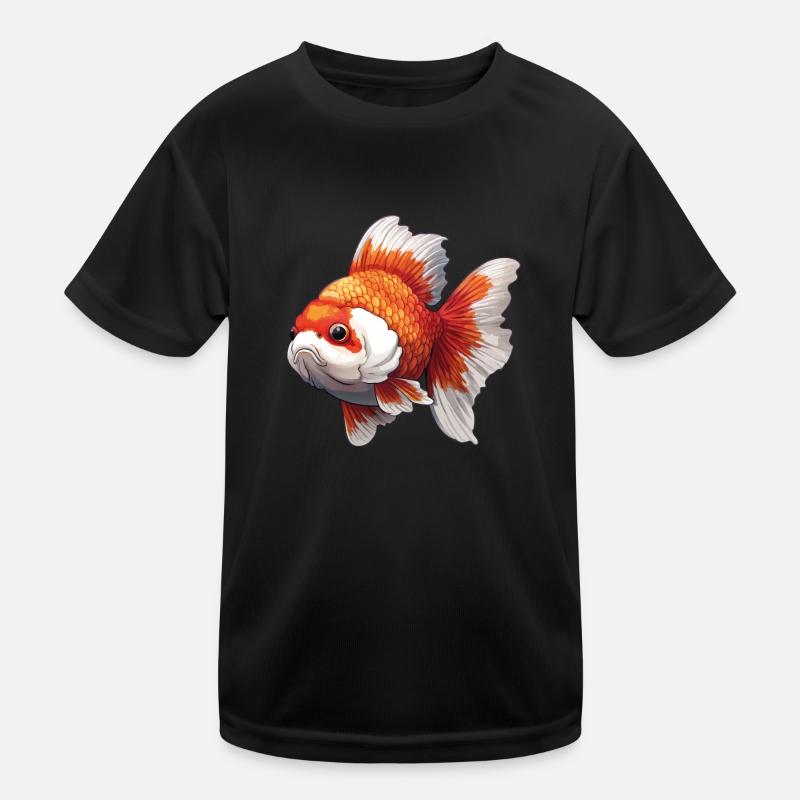 Fancy Calico Schleierschwanz Goldfisch Kinder Funktions-T-Shirt