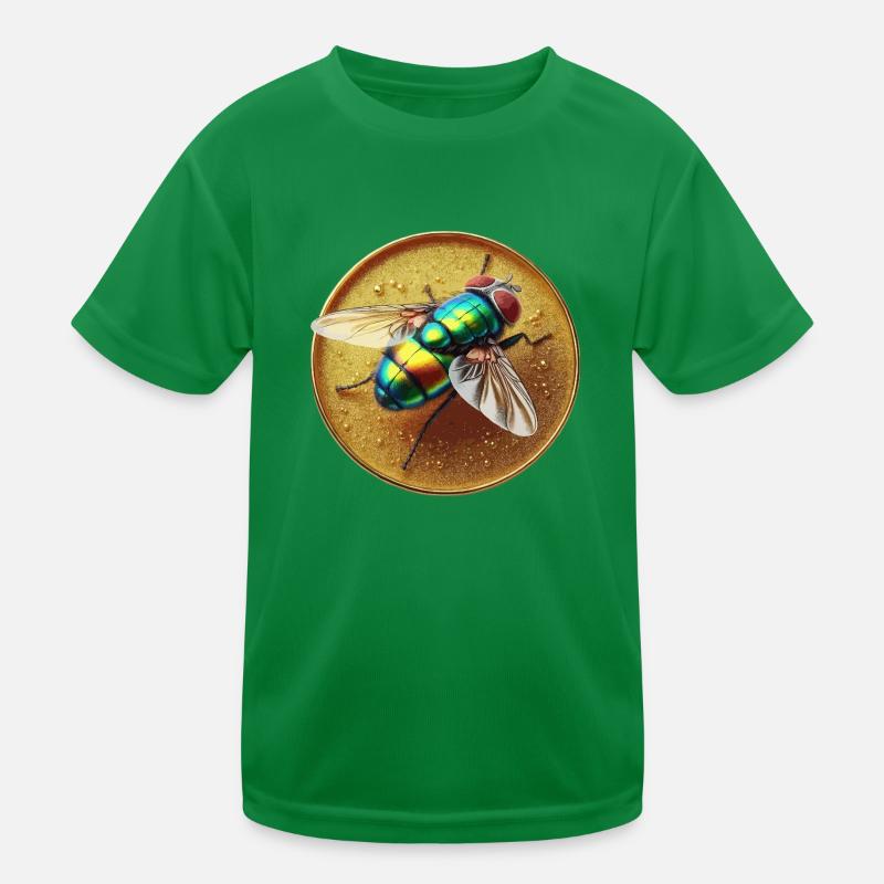Fliege farbig Kinder Funktions-T-Shirt