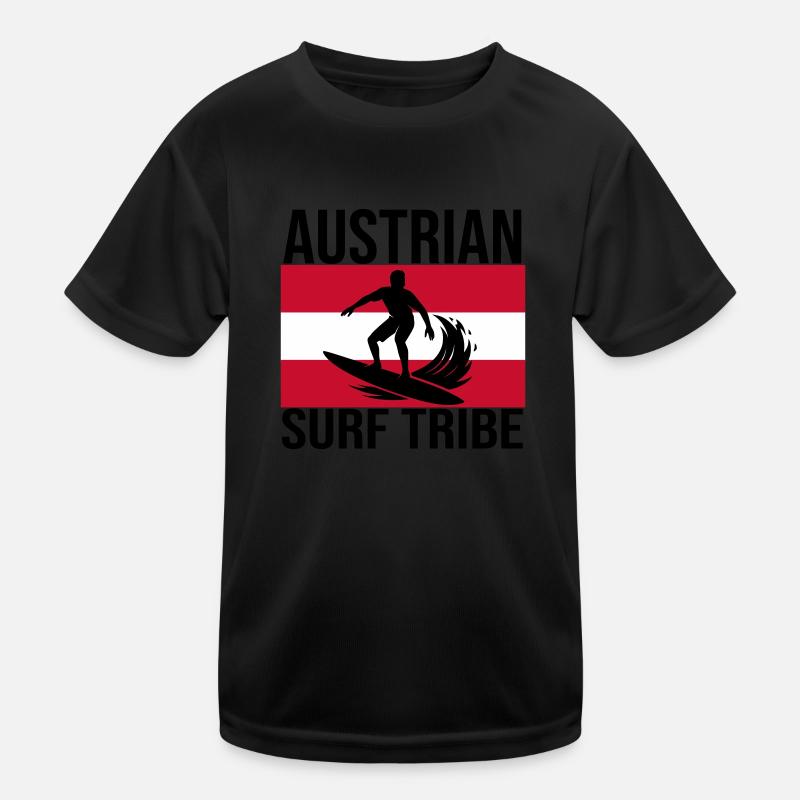 Austrian Surf Tribe Surf Shirt Kids Functional T-Shirt
