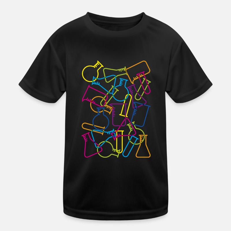 Große Laborglas Kinder Funktions-T-Shirt