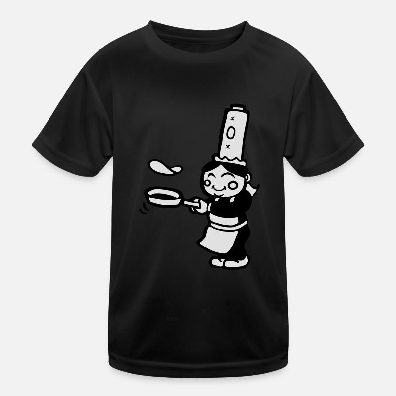 cooking pancake Kids Functional T-Shirt