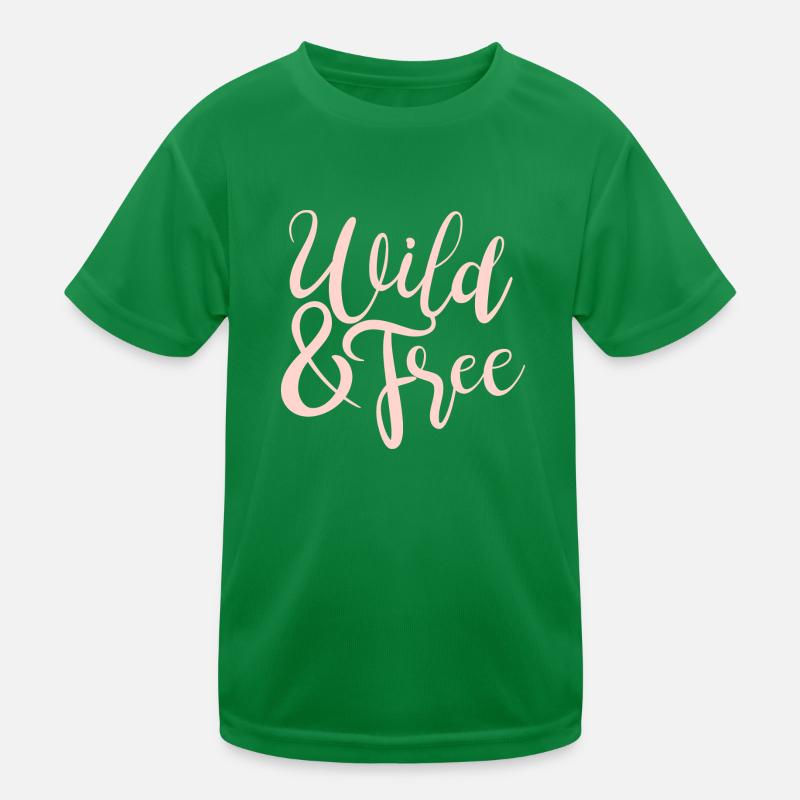 Wild and Free Kids Functional T-Shirt