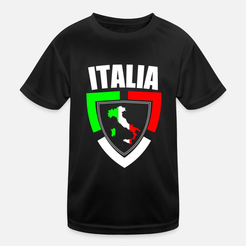 Souvenir Italy, flag map, gift idea Kids Functional T-Shirt