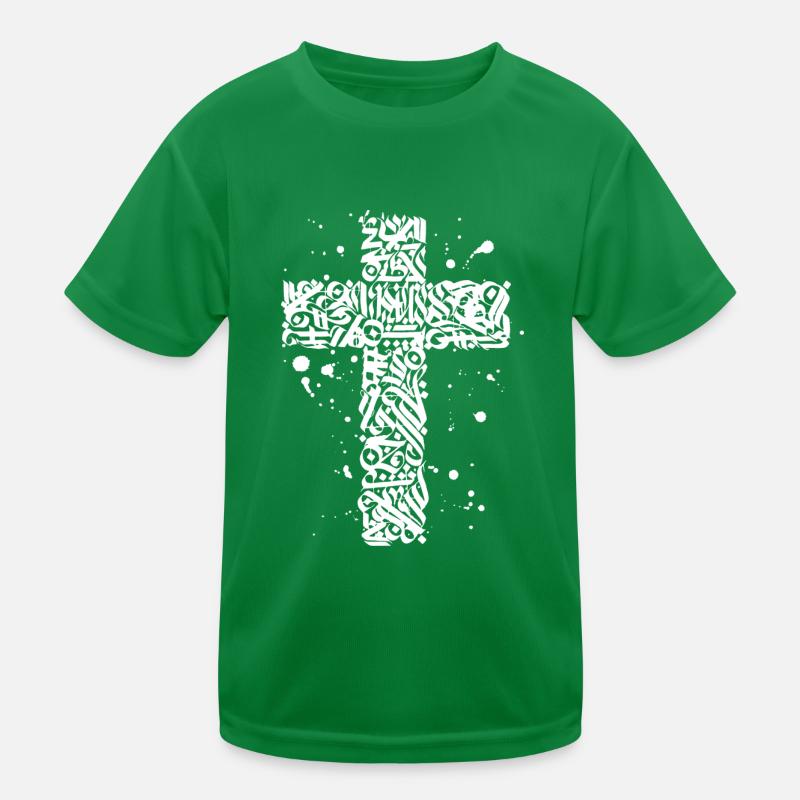 Graffiti Kreuz Kinder Funktions-T-Shirt