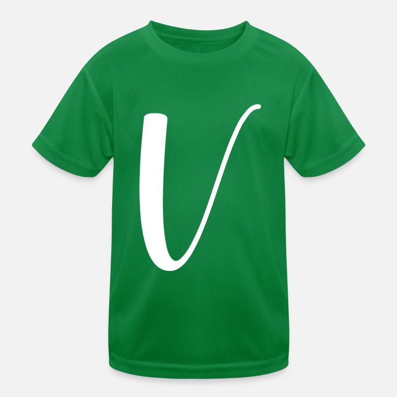 Kalligraphie, Initiale V Kinder Funktions-T-Shirt