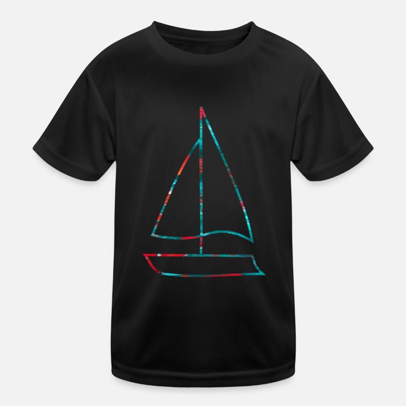 Boot Segelboot Kinder Funktions-T-Shirt