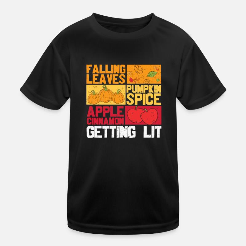 Thanksgiving Getting Lit Kids Functional T-Shirt