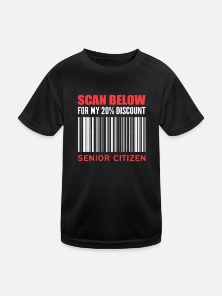 20% de réduction Cadeau de personne humoristique - T-shirt sport Enfant - noir - Devant