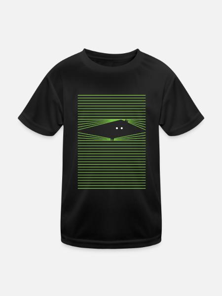 Schattenrolle - Kinder Funktions-T-Shirt - Schwarz