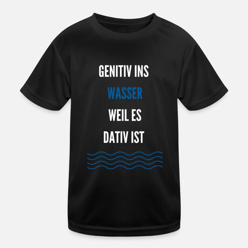 Genitiv Dativ Deutsche Grammatik Schwere Sprache Kinder Funktions-T-Shirt
